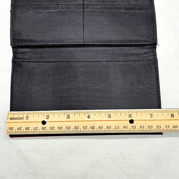 Vintage? Disney Store Winnie The Pooh Trifold Wallet Red Blue Plaid Long Coin - Picture 9 of 14